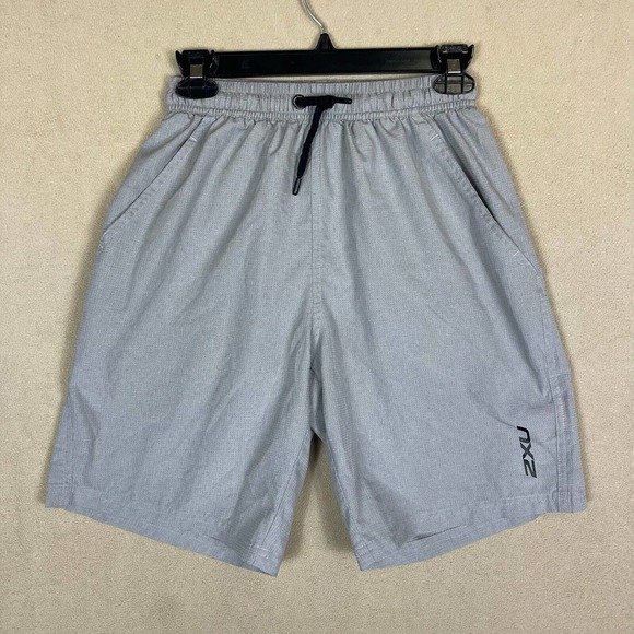 2XU Performance Running Shorts Womens‎ S Elastic Waist Drawstring Pockets Gray - Picture 1 of 11